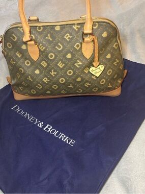 Dooney & Bourke Large Lara Logo Satchel w/ Dust Bag